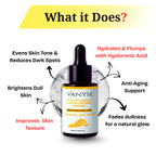 Vanyse Vitamin C 10% Face Serum with Hyaluronic - 30 ML
