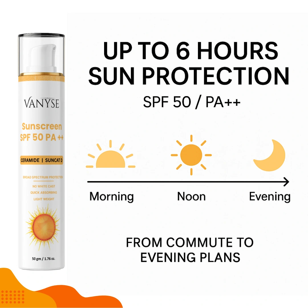 Vanyse SPF 50 PA++ Sunscreen with Ceramide - Unisex - 50g