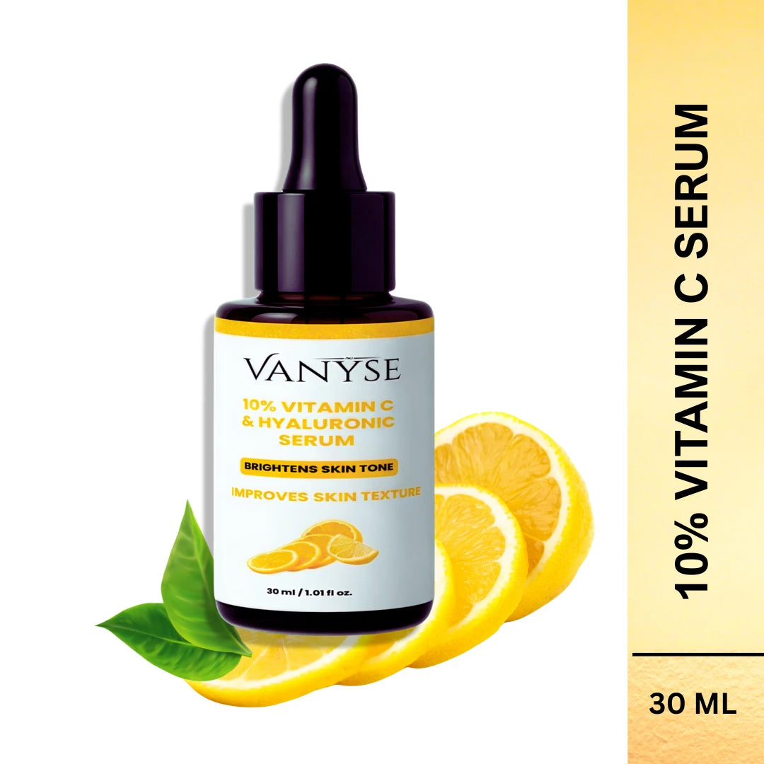 Vanyse Vitamin C 10% Face Serum with Hyaluronic - 30 ML