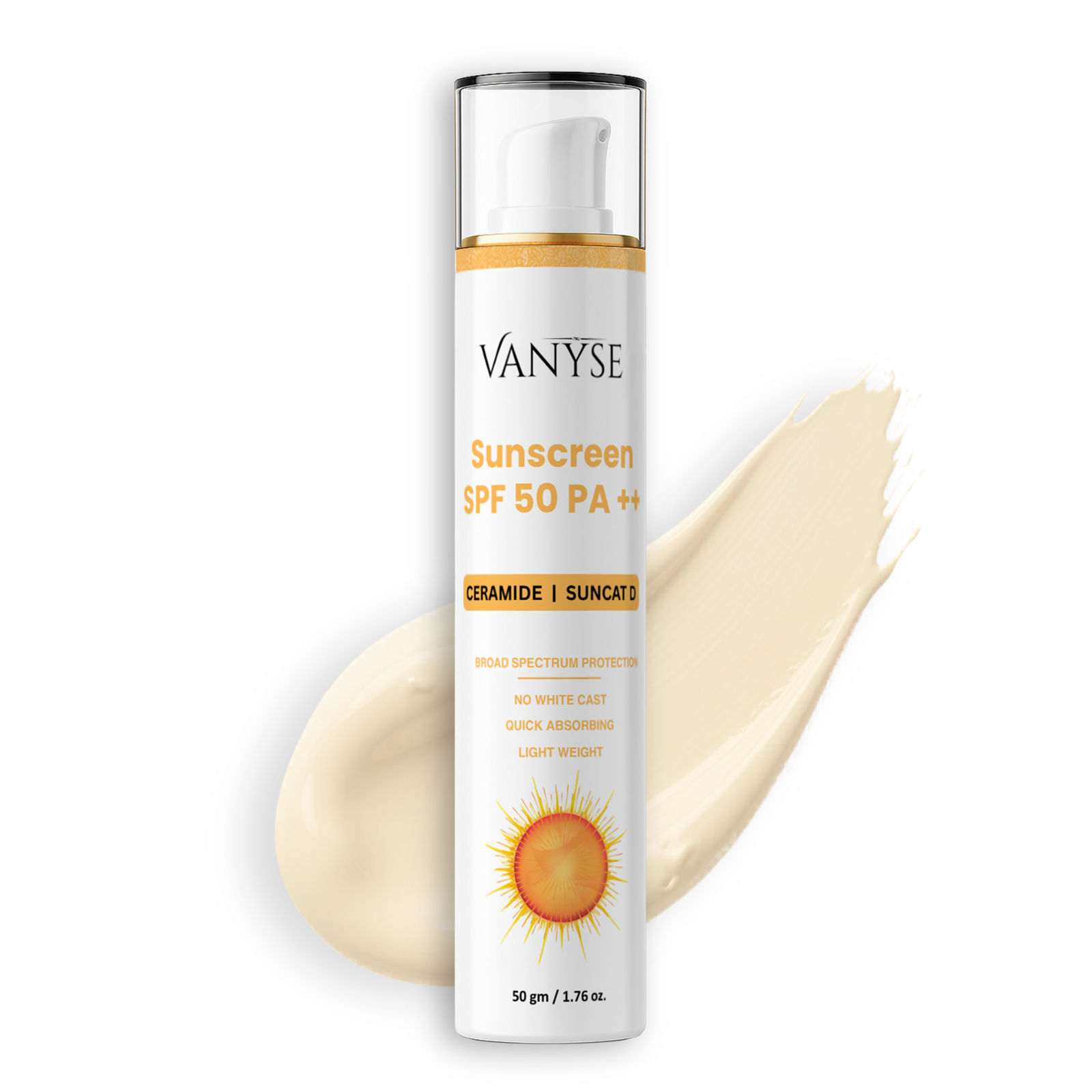 SPF 50 PA++ Sunscreen with Ceramide – Unisex 50g