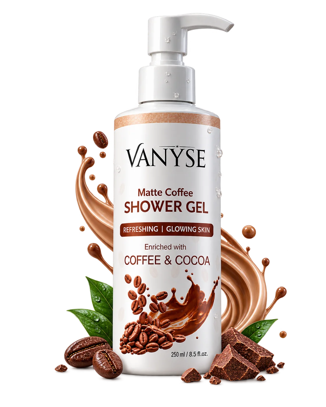 Vanyse Matte Coffee Shower Gel