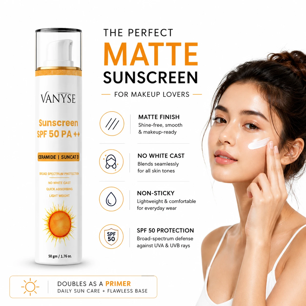 sunscreen spf 50 listing
