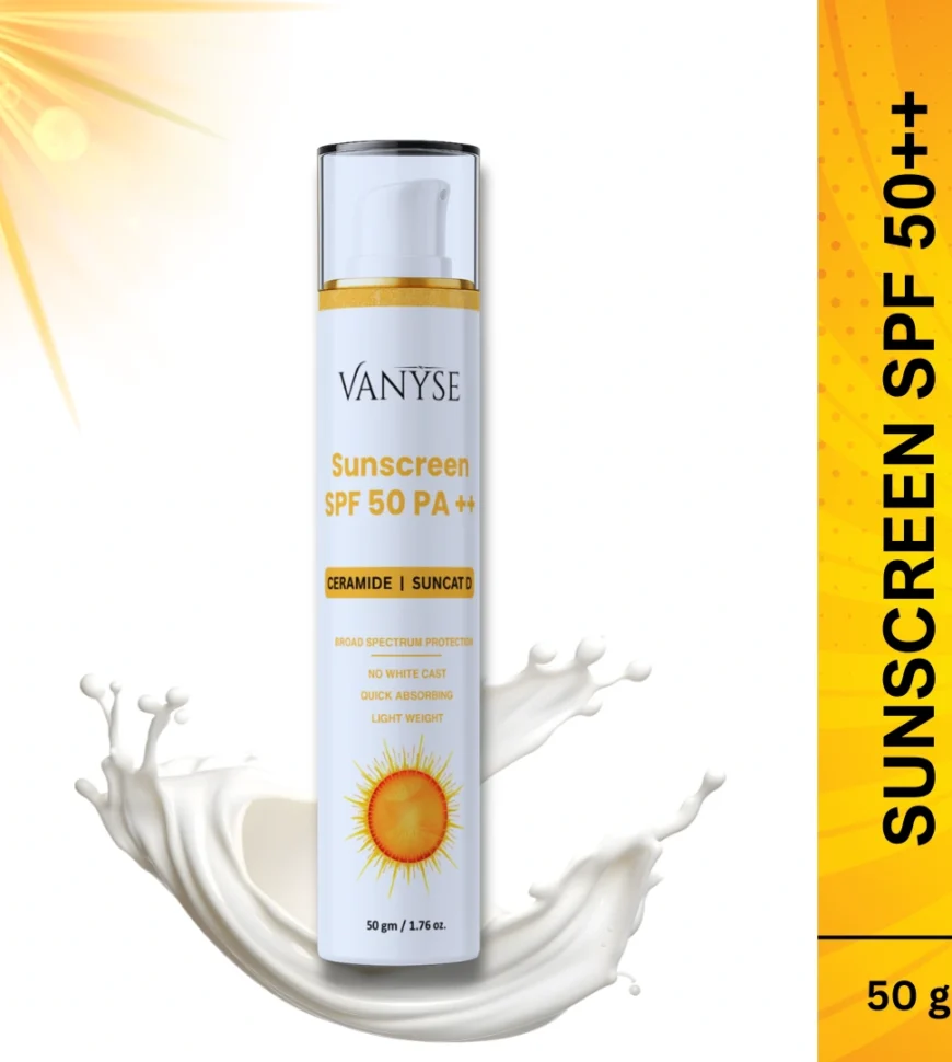 SPF 50 PA++ Sunscreen with Ceramide – Unisex | 50g